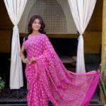Hand Block Printed Pure Organic Cotton Sarees With matching Blouse(SAREE-001)
